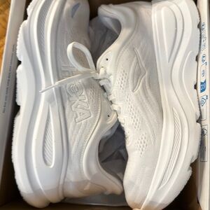 Hoka Women’s Bondi 9 - Size 8 - White Performance Running Shoes
